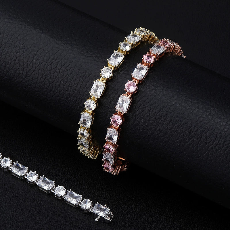 Hip hop zircon tennis chain