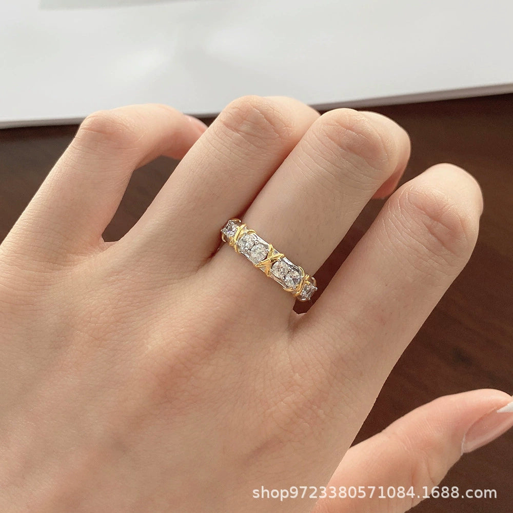 Colorful electroplated diamond ring