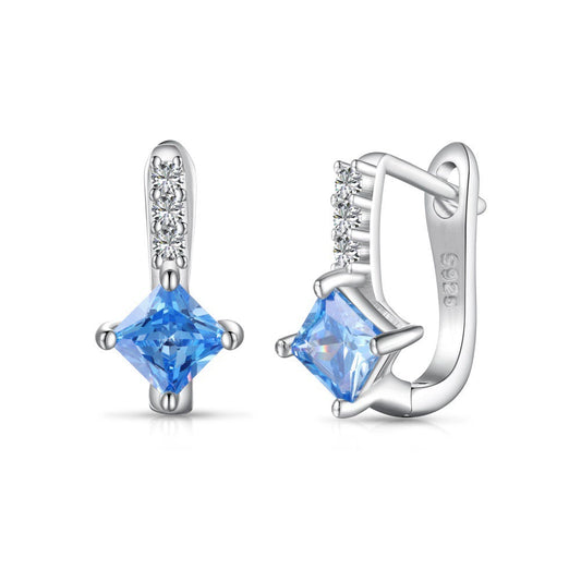 Simulated Topaz Earrings