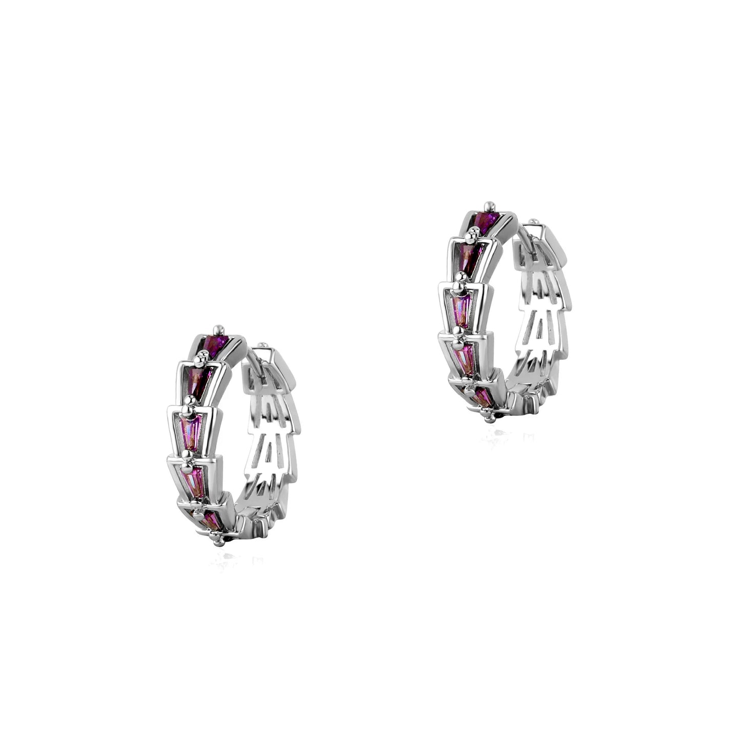 Boucles d'oreilles en os de serpent en diamant de couleur de niche de style INS 2024, boucles d'oreilles polyvalentes, boucles d'oreilles délicates et haut de gamme pour femmes