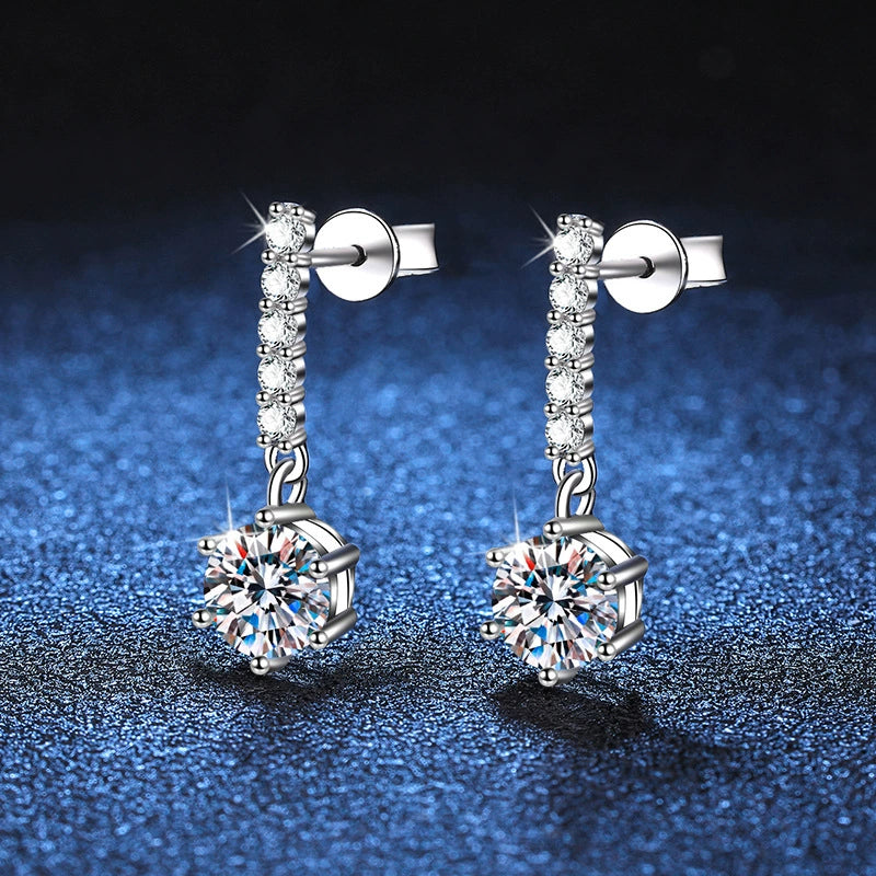 Liusu Six Claw Moissanite Earnail