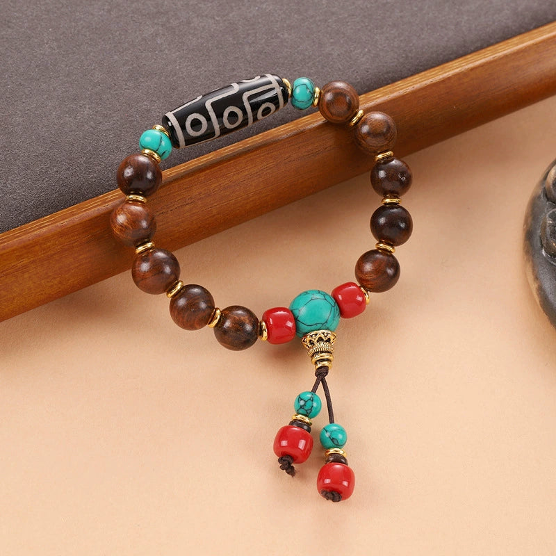 Tibetan Pine Stone Bodhi Buddha Bead Bracelet