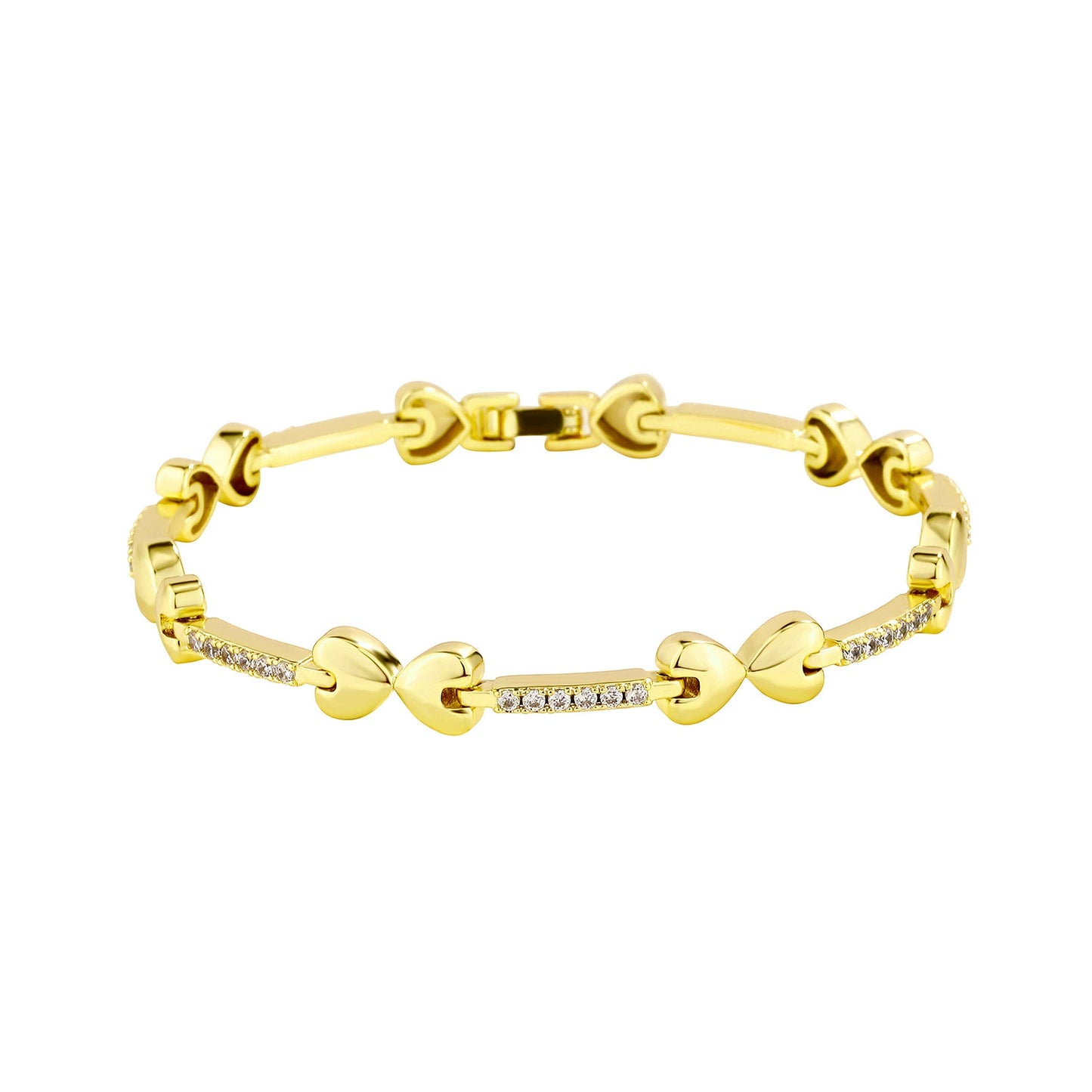 Bracelet hip hop chaîne cubaine 2MM avec boucle en zircon, accessoire simple et tendance pour femme attentionnée