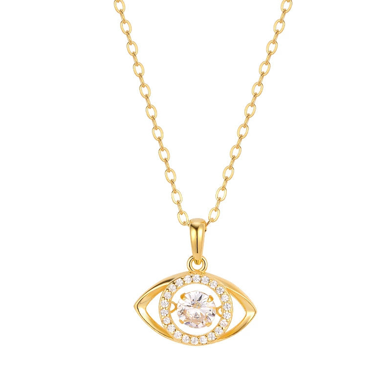 Devil's Eye Mo Sang Diamond Necklace