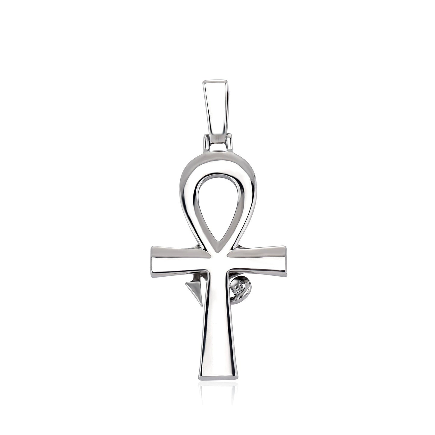 Pendentif hip hop, Œil d'Horus, collier croix Anhe pour homme et femme, accessoire tendance polyvalent entièrement en diamant