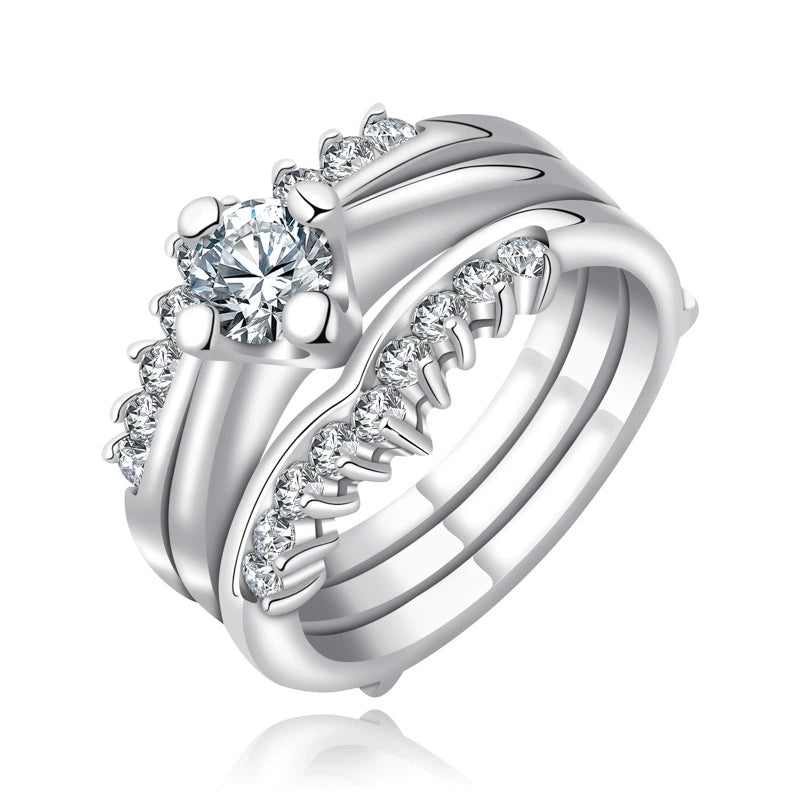 Nouvelle bague en zircone amovible pour femme, accessoire de bague assorti polyvalent et personnalisé