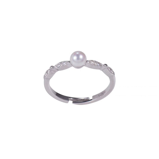 925 sterling silver freshwater pearl ring