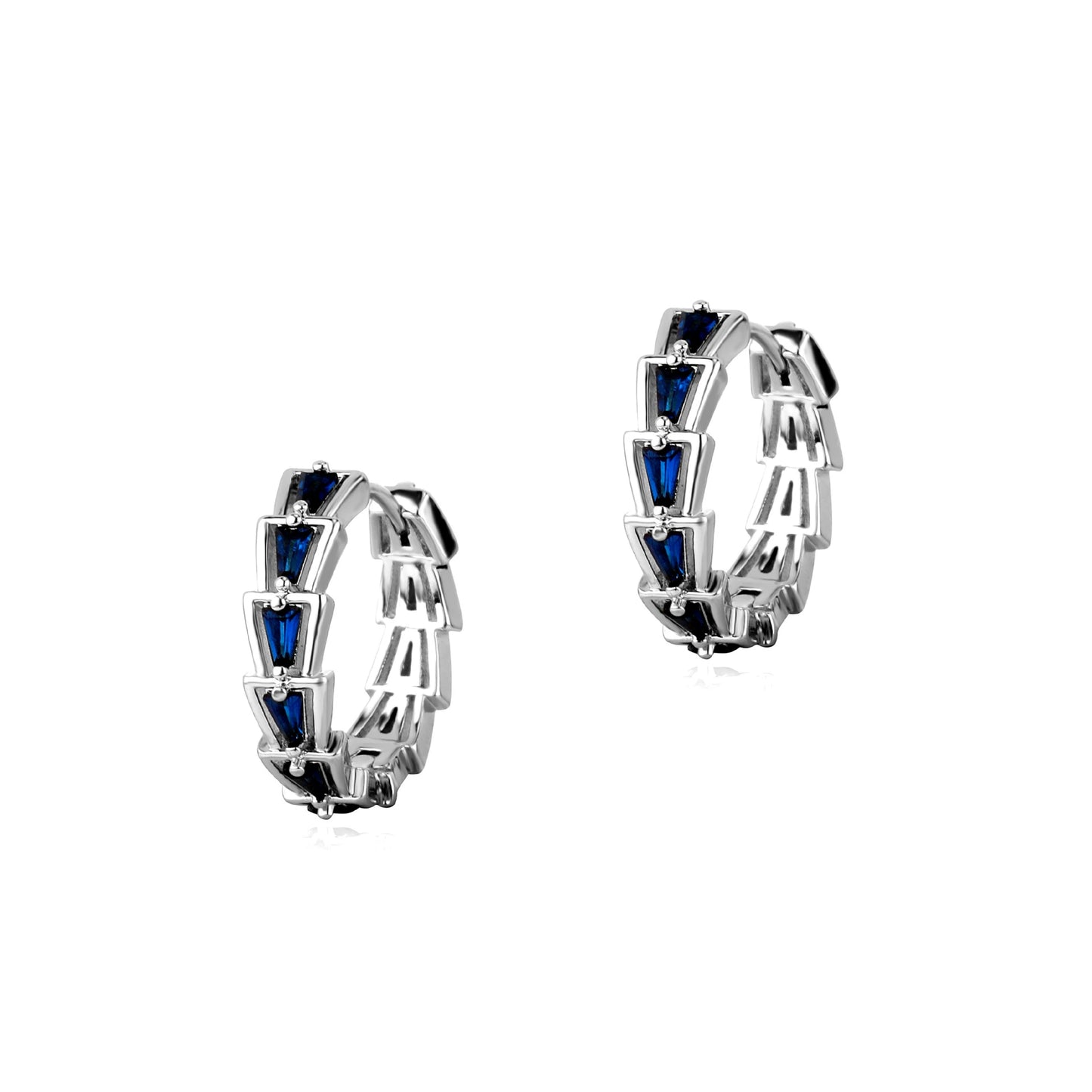 Boucles d'oreilles en os de serpent en diamant de couleur de niche de style INS 2024, boucles d'oreilles polyvalentes, boucles d'oreilles délicates et haut de gamme pour femmes